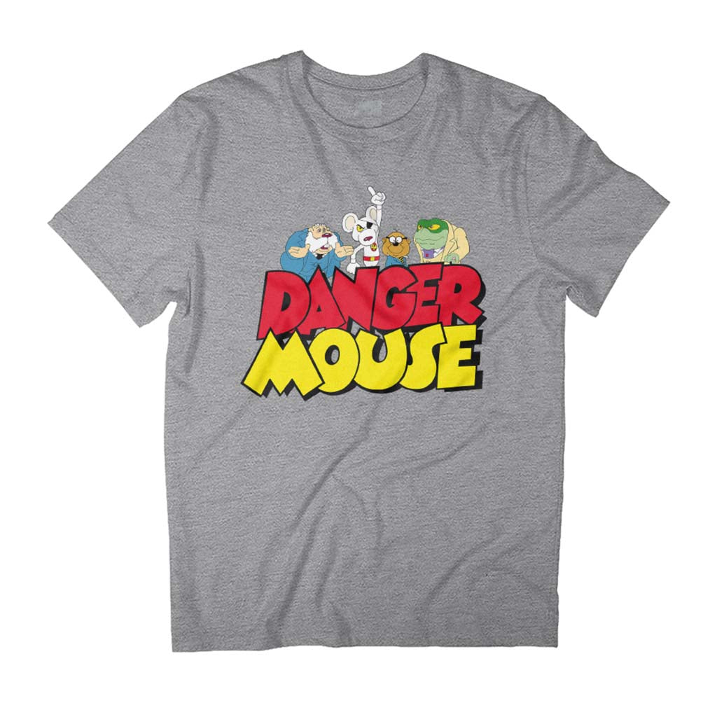 Danger Mouse Logo With Characters Men's T-Shirt product image 1