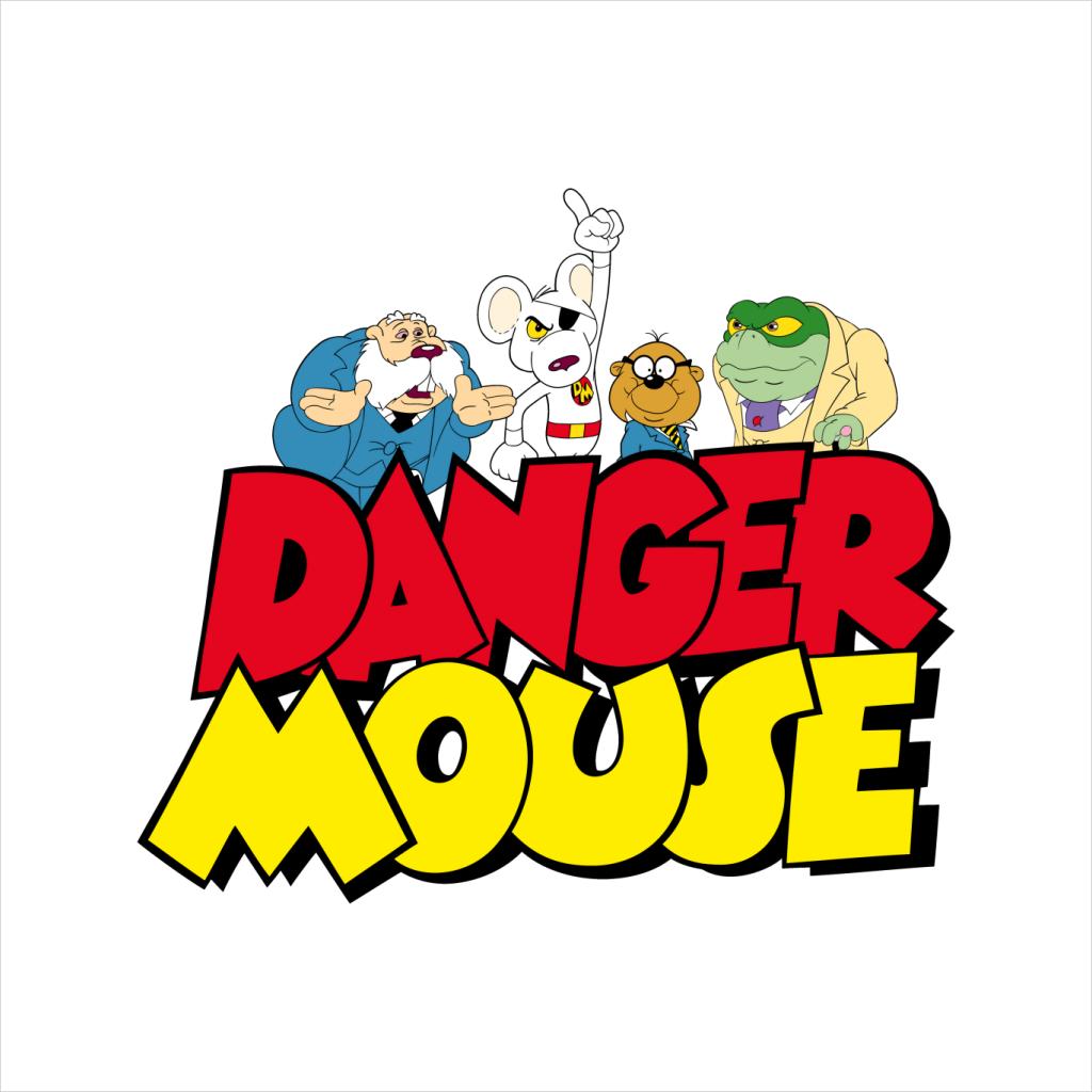 Danger Mouse Logo With Characters Men's Hooded Sweatshirt product image 5