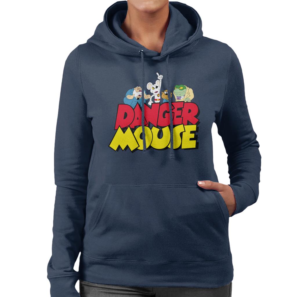 Danger Mouse Logo With Characters Women's Hooded Sweatshirt product image 7