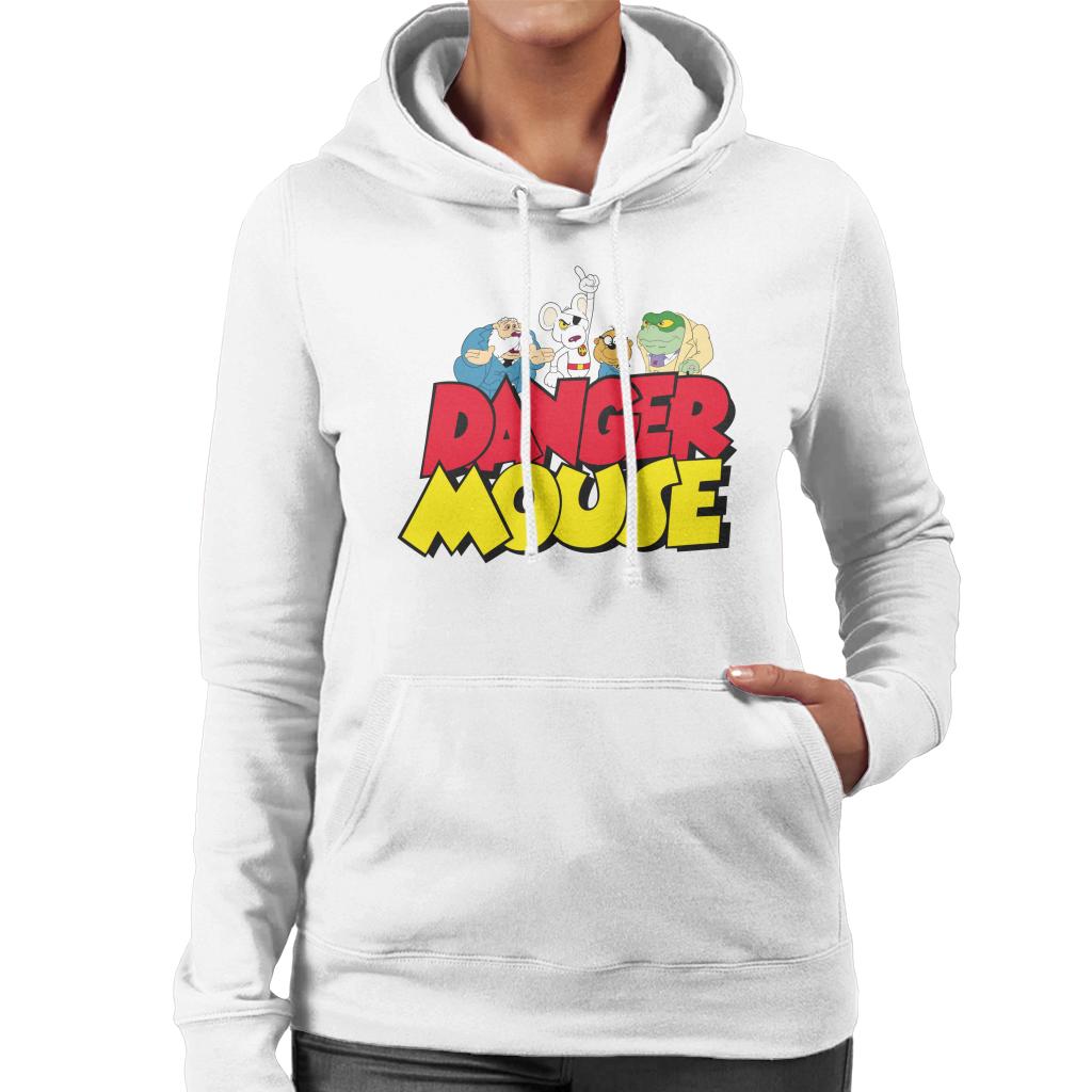 Danger Mouse Logo With Characters Women's Hooded Sweatshirt product image 4