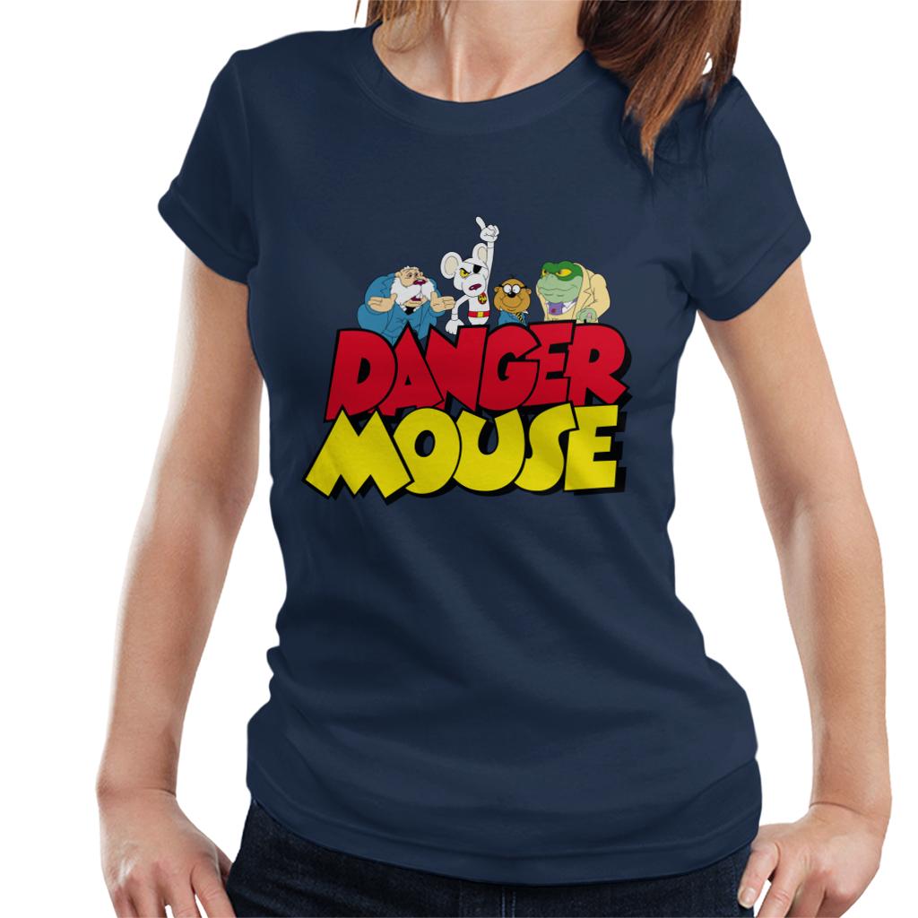 Danger Mouse Logo With Characters Women's T-Shirt product image 7