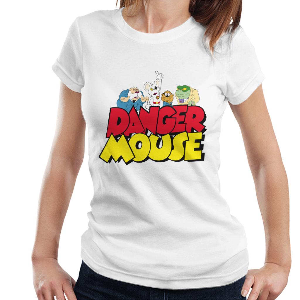 Danger Mouse Logo With Characters Women's T-Shirt product image 4