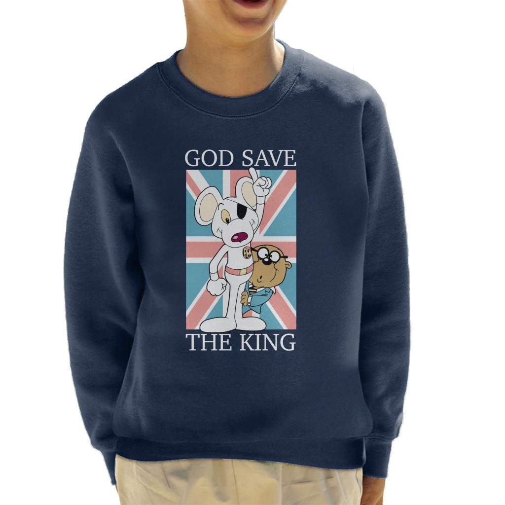 Danger Mouse God Save The King Union Jack Kid's Sweatshirt product image 1