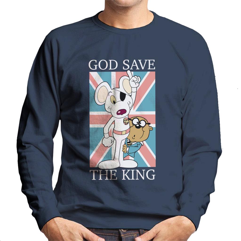 Danger Mouse God Save The King Union Jack Men's Sweatshirt product image 1