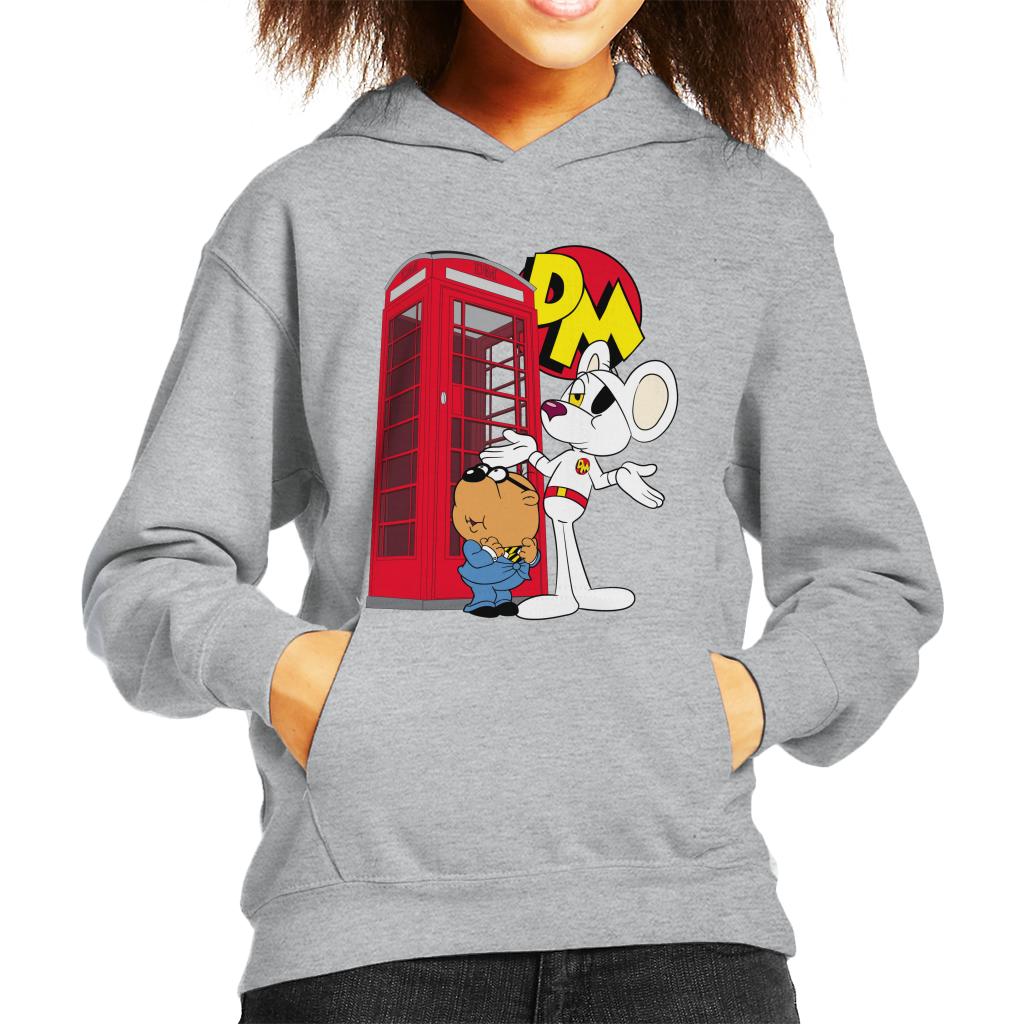 Danger Mouse Red Telephone Box Kid's Hooded Sweatshirt product image 1