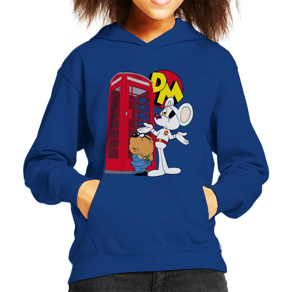 Danger Mouse Red Telephone Box Kid's Hooded Sweatshirt product image 4