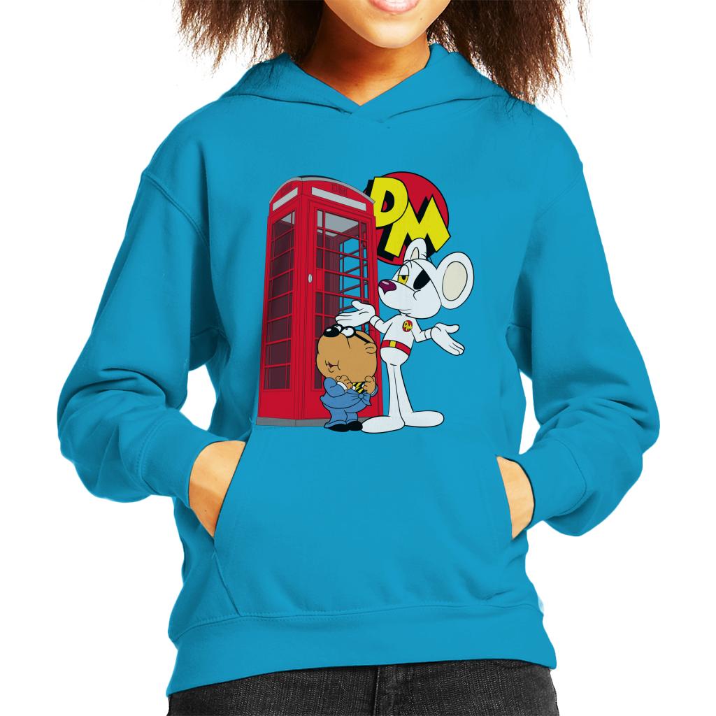Danger Mouse Red Telephone Box Kid's Hooded Sweatshirt product image 7