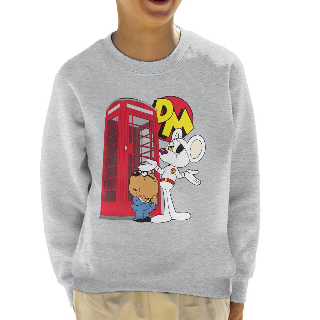 Danger Mouse Red Telephone Box Kid's Sweatshirt product image 1