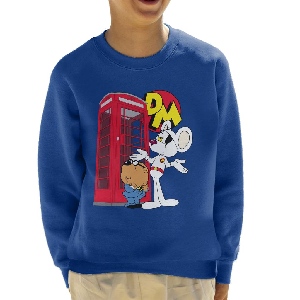 Danger Mouse Red Telephone Box Kid's Sweatshirt product image 4