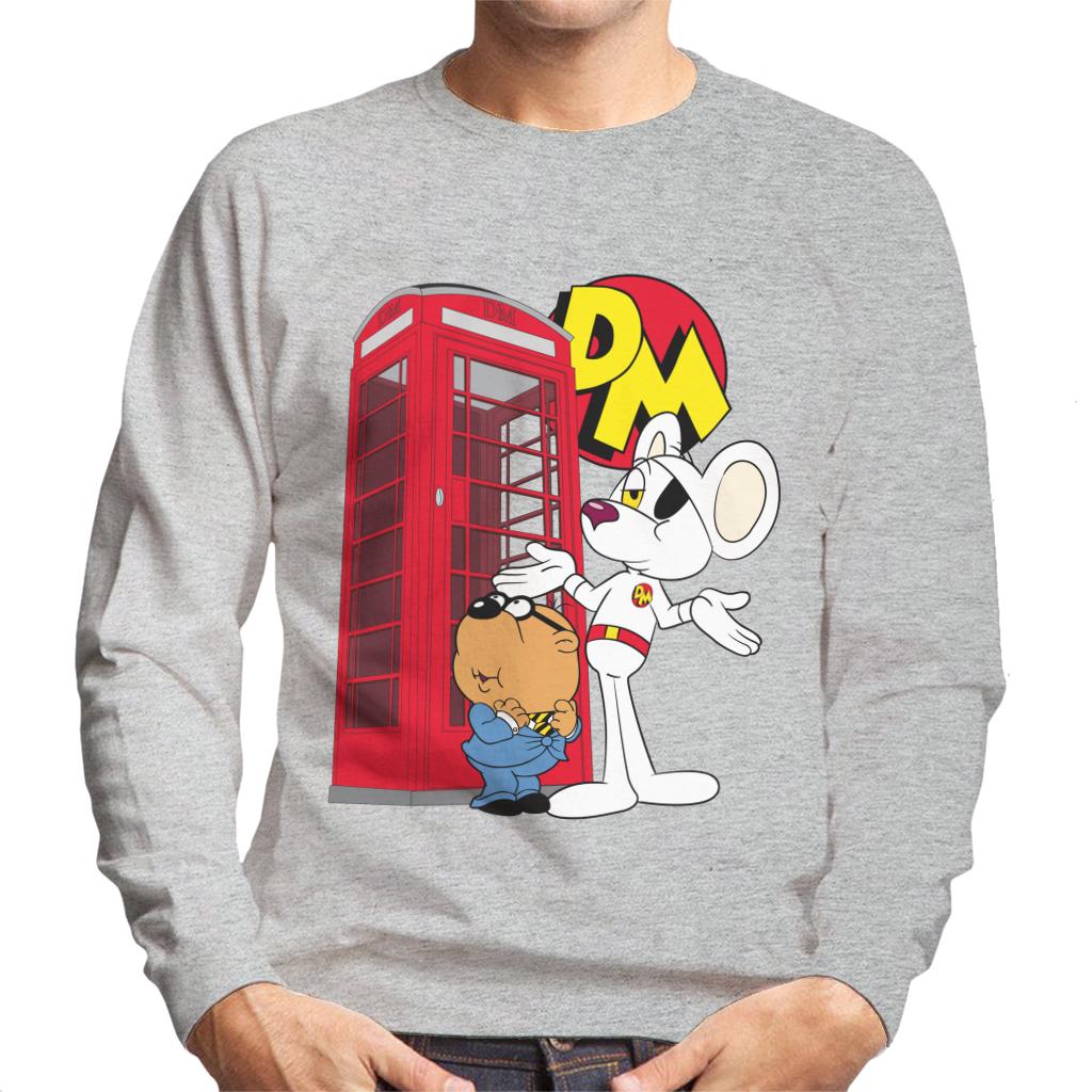 Danger Mouse Red Telephone Box Men's Sweatshirt product image 1