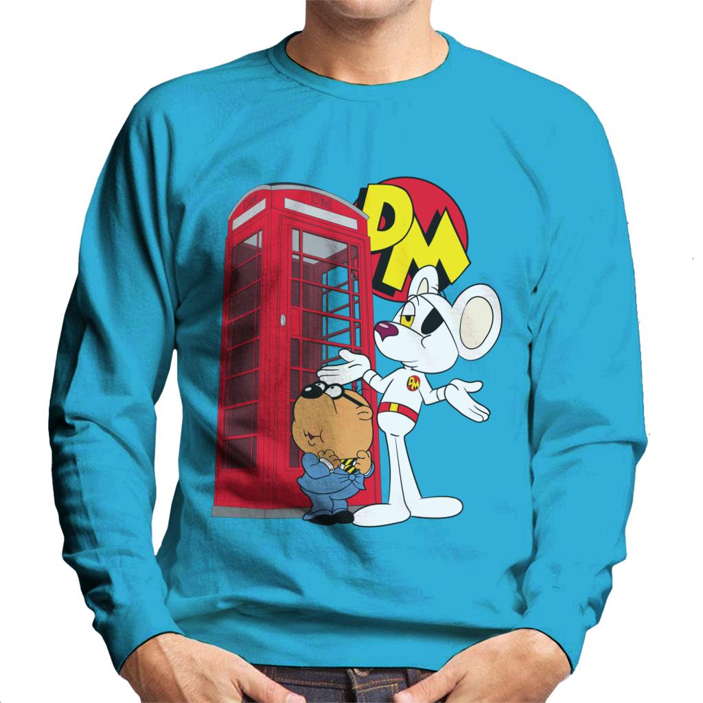 Danger Mouse Red Telephone Box Men's Sweatshirt product image 7