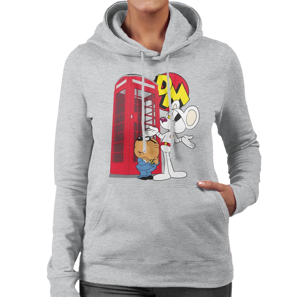 Danger Mouse Red Telephone Box Women's Hooded Sweatshirt product image 1