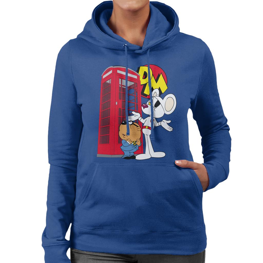 Danger Mouse Red Telephone Box Women's Hooded Sweatshirt product image 4