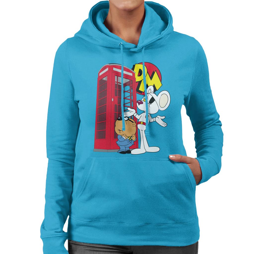 Danger Mouse Red Telephone Box Women's Hooded Sweatshirt product image 7