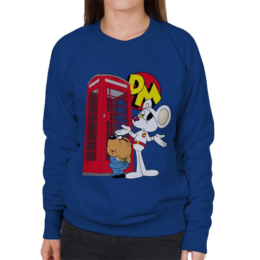 Danger Mouse Red Telephone Box Women's Sweatshirt product image 4