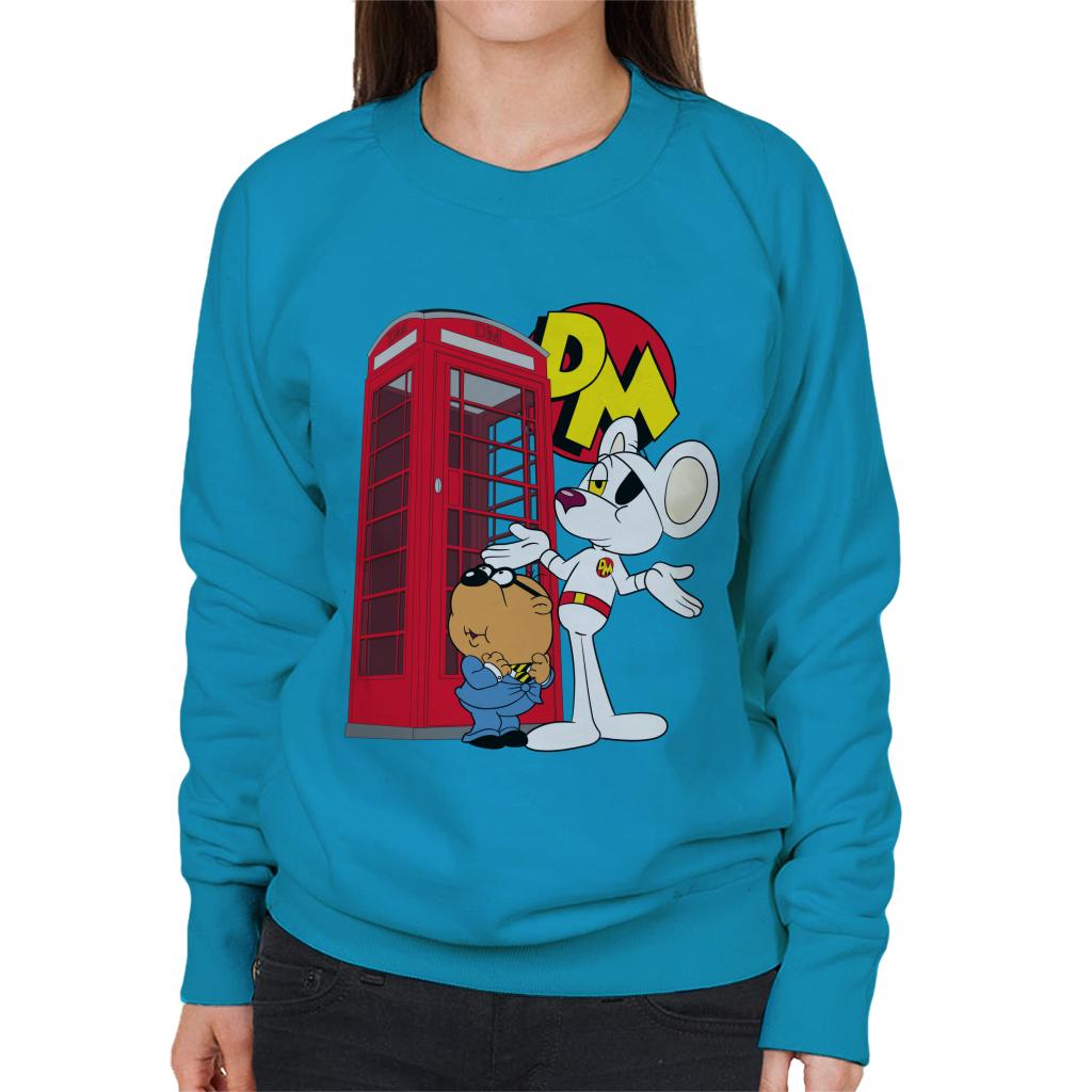 Danger Mouse Red Telephone Box Women's Sweatshirt product image 7