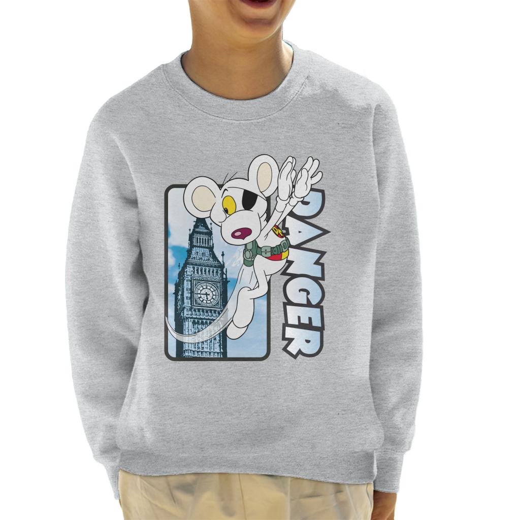 Danger Mouse Flying Past Big Ben Kid's Sweatshirt product image 1