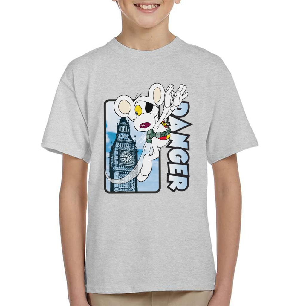 Danger Mouse Flying Past Big Ben Kid's T-Shirt product image 1