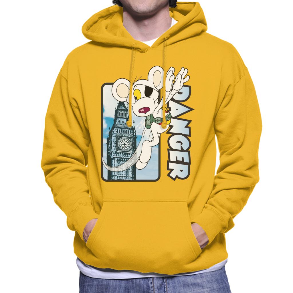 Danger Mouse Flying Past Big Ben Men's Hooded Sweatshirt product image 4