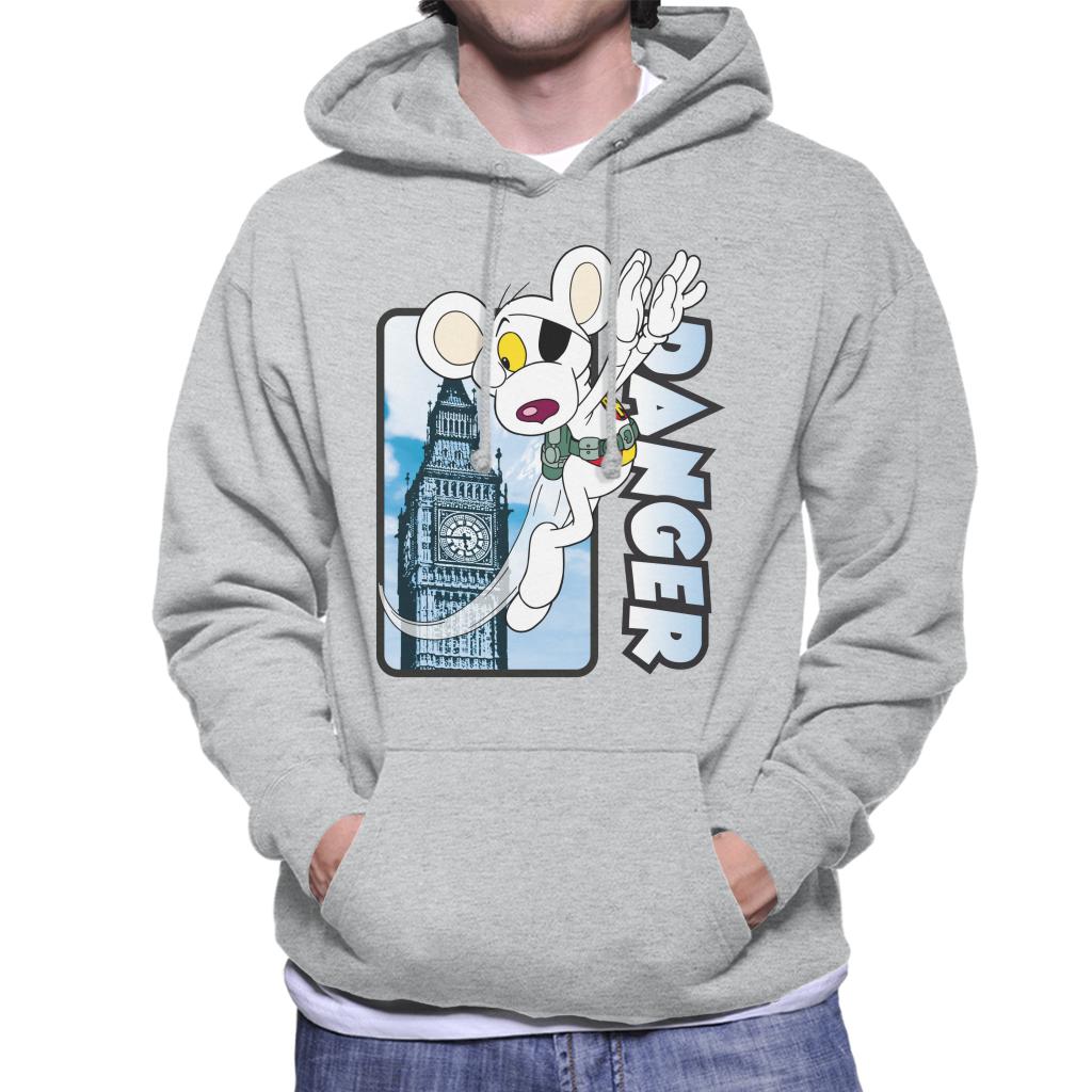 Danger Mouse Flying Past Big Ben Men's Hooded Sweatshirt product image 1