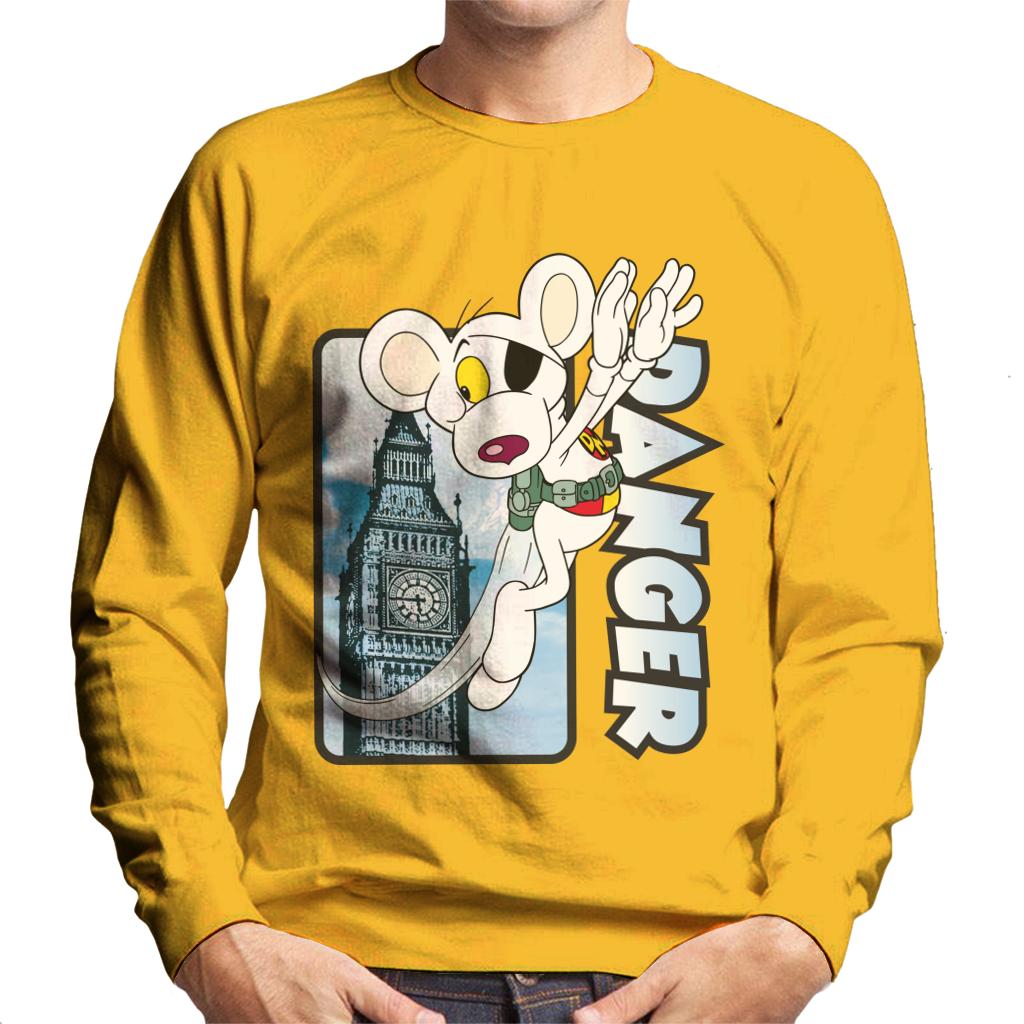 Danger Mouse Flying Past Big Ben Men's Sweatshirt product image 4
