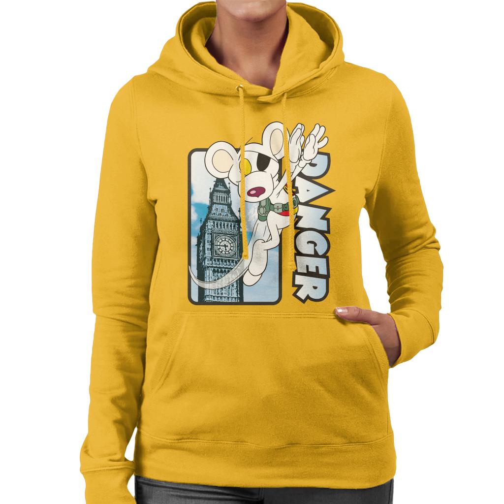 Danger Mouse Flying Past Big Ben Women's Hooded Sweatshirt product image 4