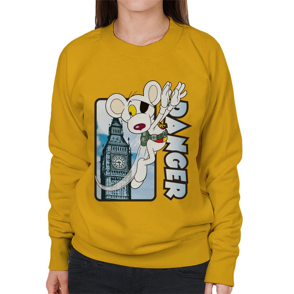 Danger Mouse Flying Past Big Ben Women's Sweatshirt product image 4