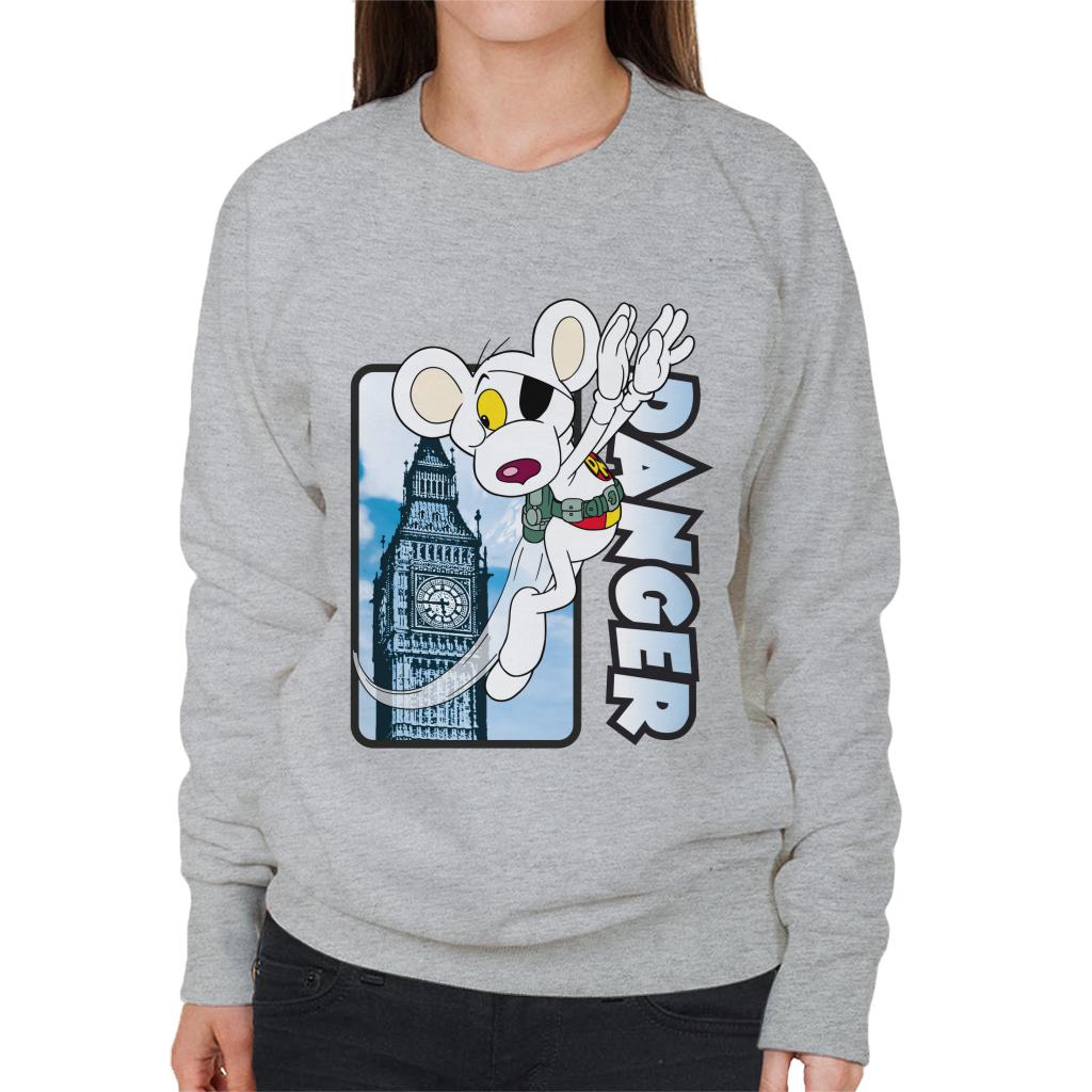 Danger Mouse Flying Past Big Ben Women's Sweatshirt product image 1