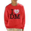 Danger Mouse I Love DM Kid's Sweatshirt product image 1