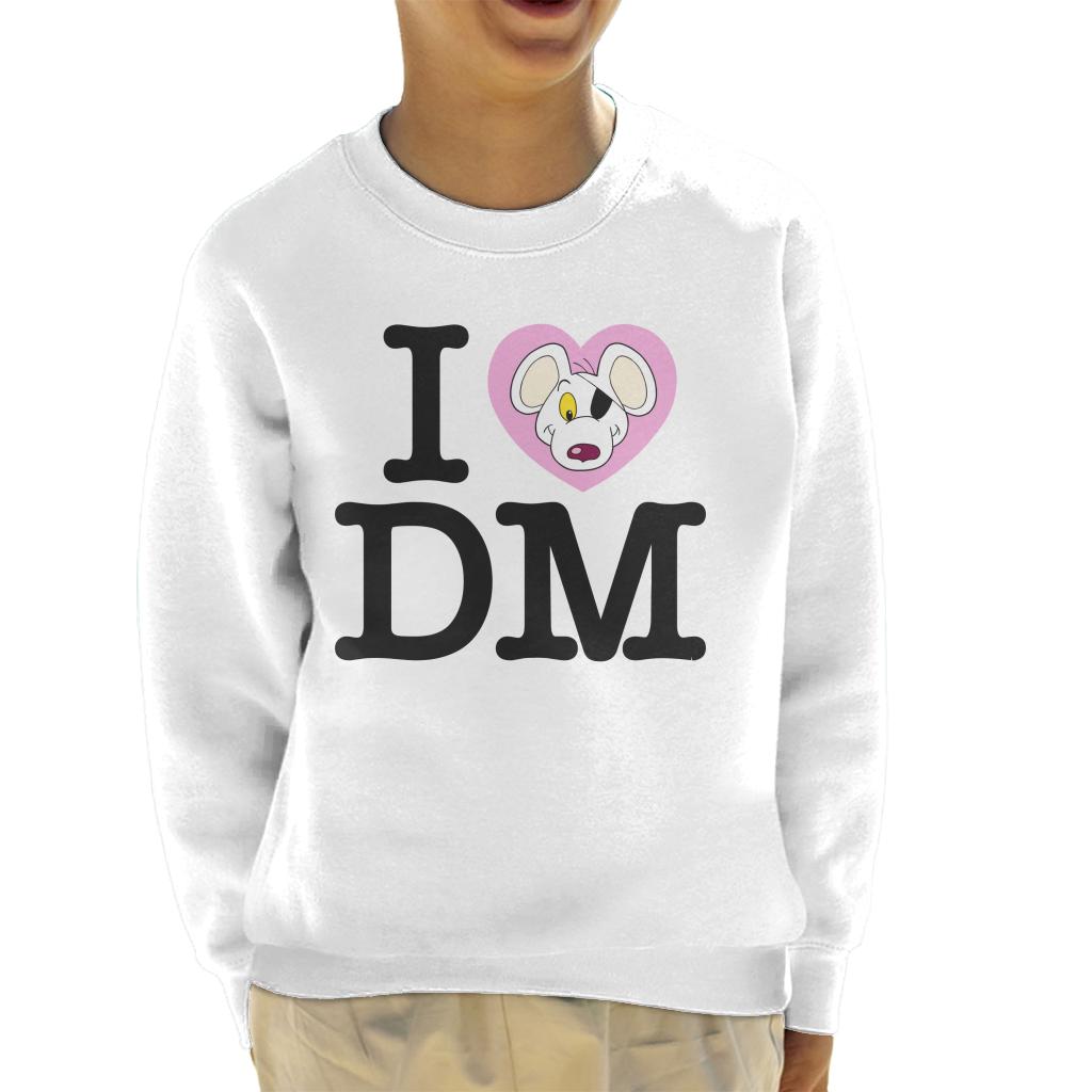 Danger Mouse I Love DM Kid's Sweatshirt product image 4