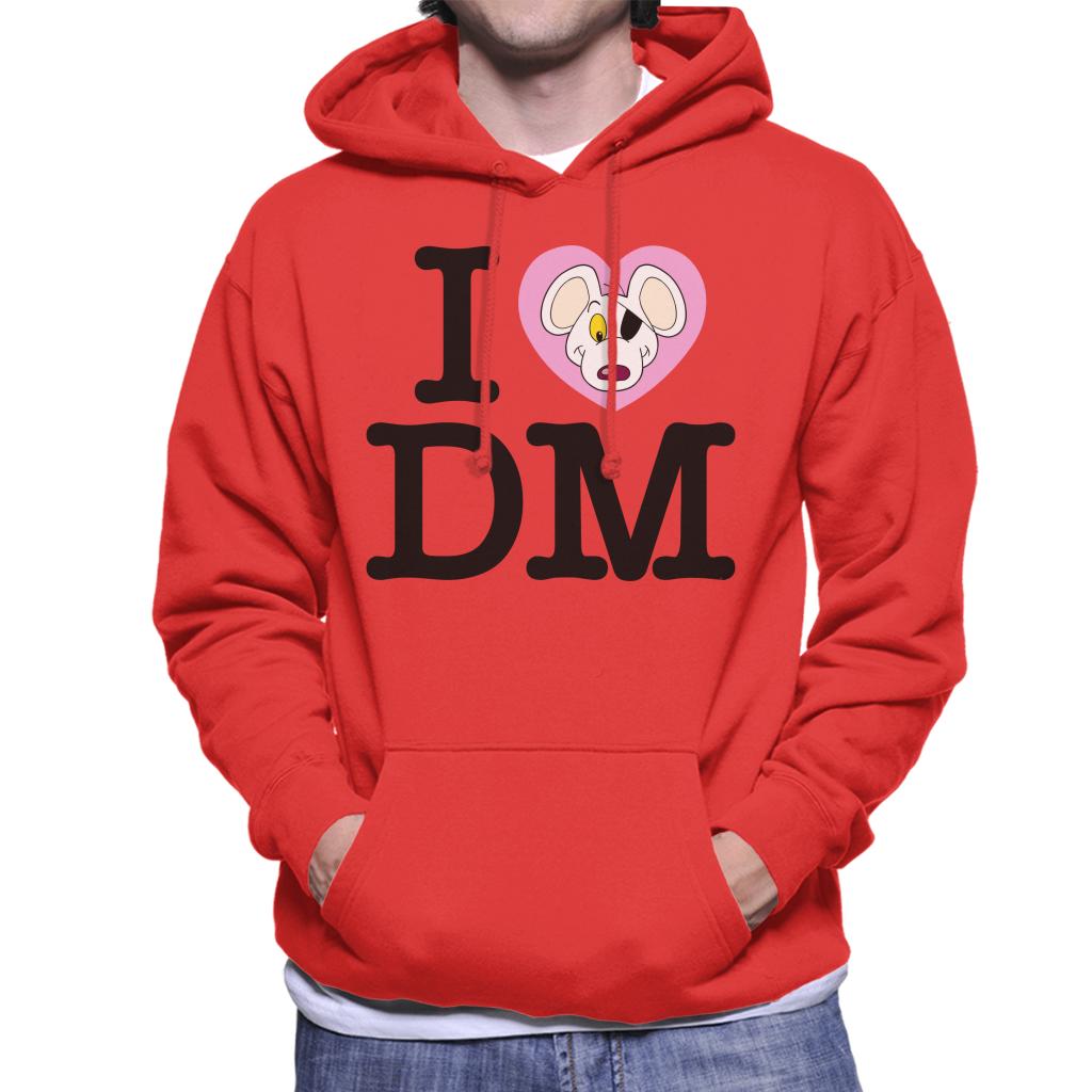 Danger Mouse I Love DM Men's Hooded Sweatshirt product image 4