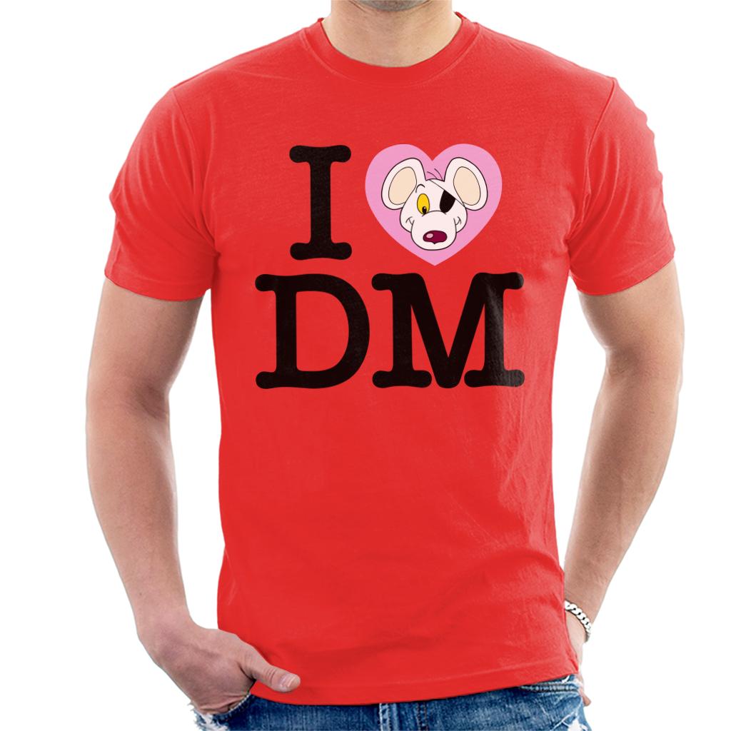Danger Mouse I Love DM Men's T-Shirt product image 4