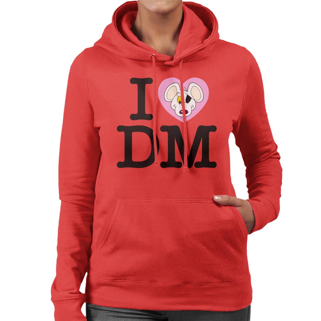 Danger Mouse I Love DM Women's Hooded Sweatshirt product image 4