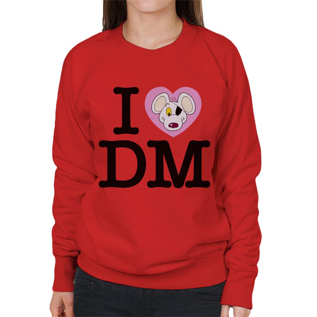 Danger Mouse I Love DM Women's Sweatshirt product image 4