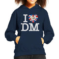 Danger Mouse I Love DM Union Jack Kid's Hooded Sweatshirt product image 1