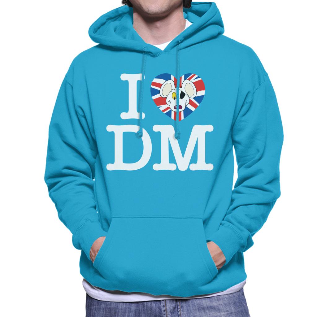 Danger Mouse I Love DM Union Jack Men's Hooded Sweatshirt product image 4