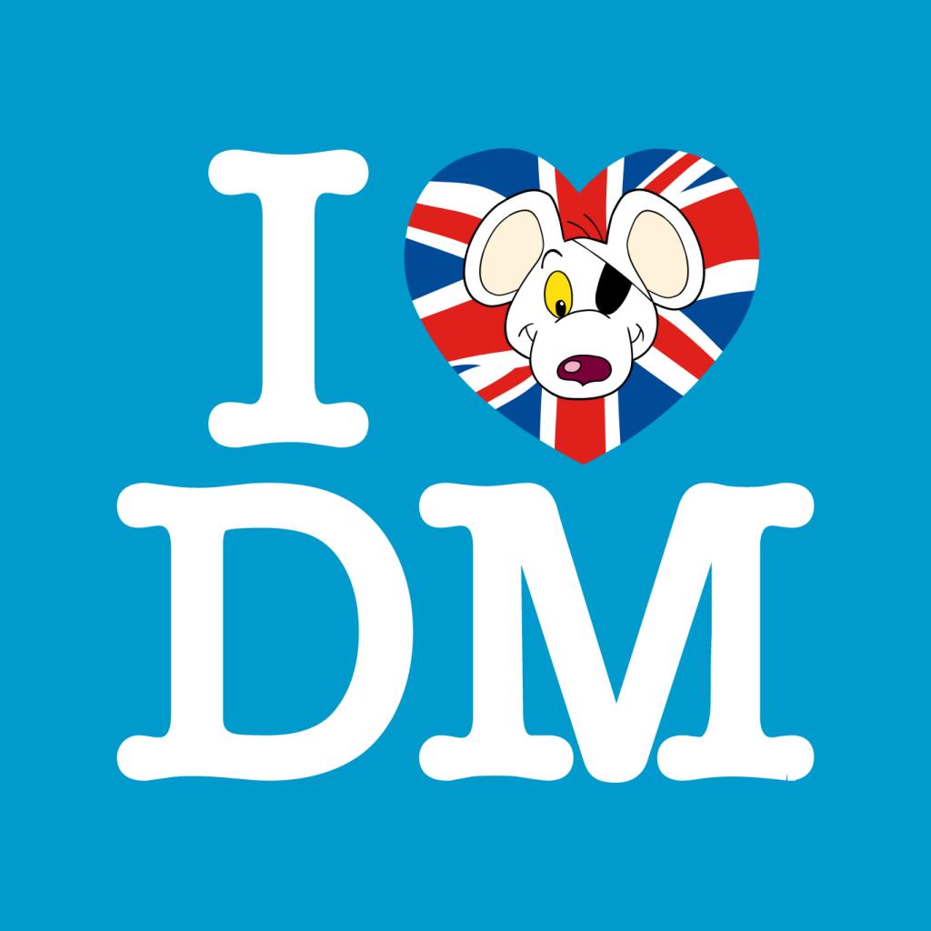 Danger Mouse I Love DM Union Jack Kid's Hooded Sweatshirt product image 5