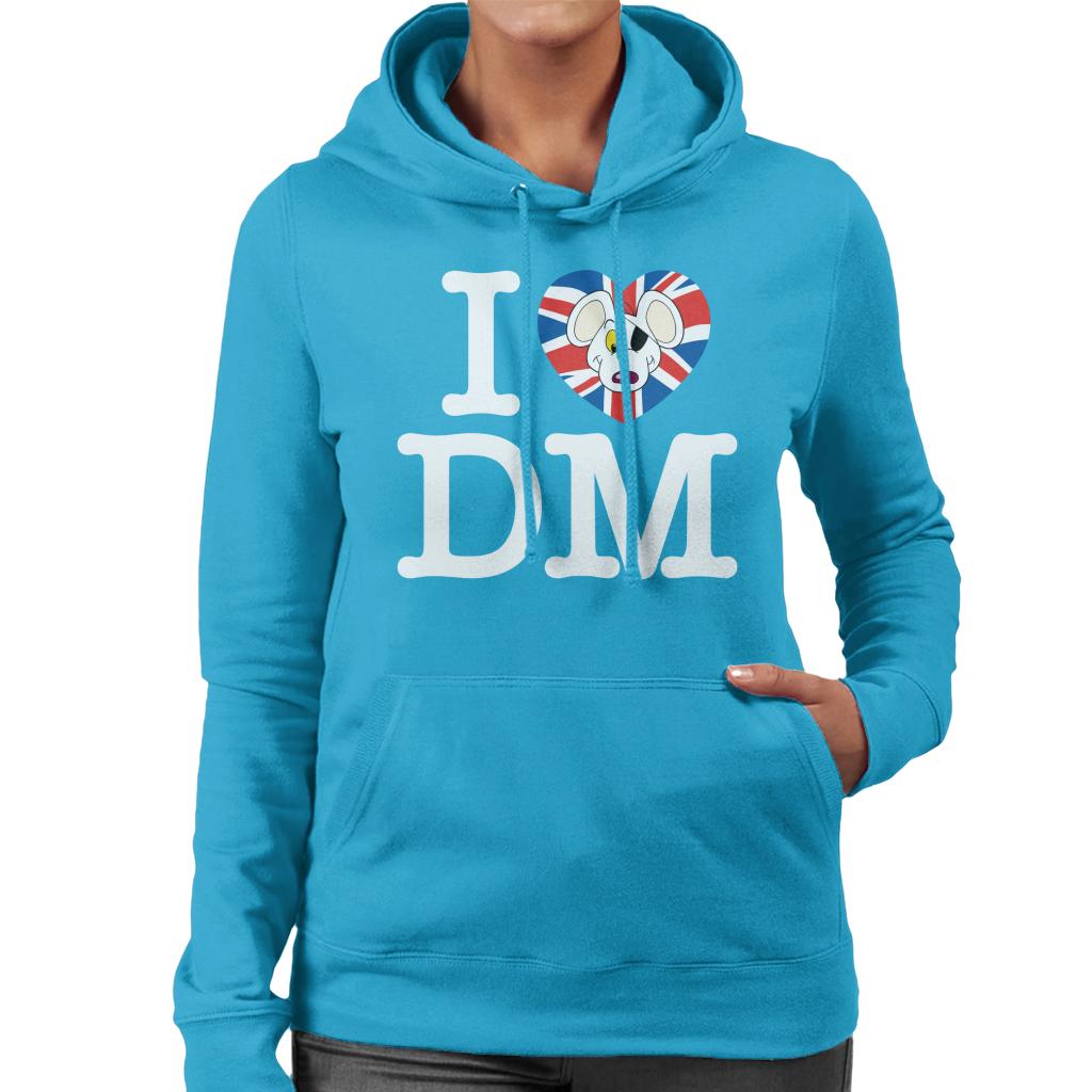 Danger Mouse I Love DM Union Jack Women's Hooded Sweatshirt product image 4
