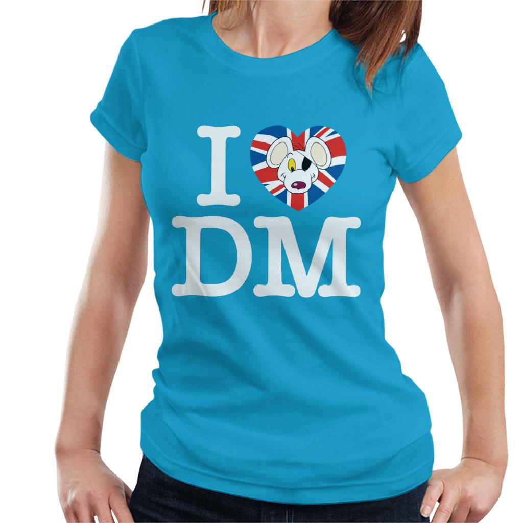 Danger Mouse I Love DM Union Jack Women's T-Shirt product image 4