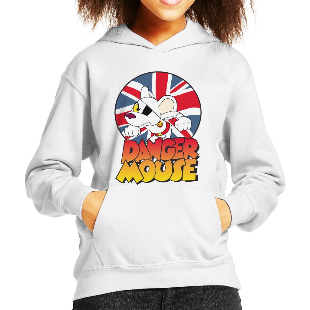 Danger Mouse Frowning Union Jack Kid's Hooded Sweatshirt product image 4