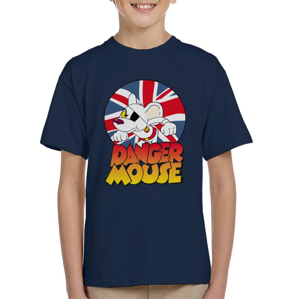 Danger Mouse Frowning Union Jack Kid's T-Shirt product image 4