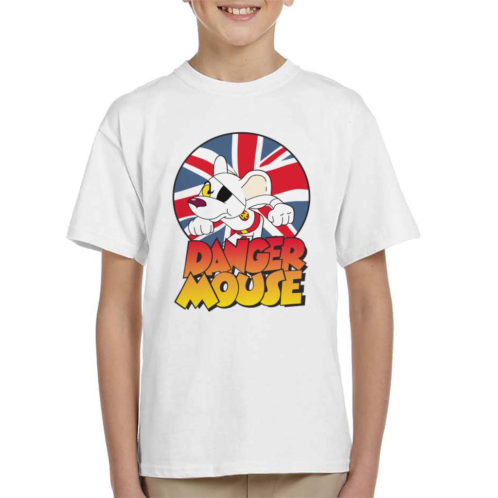 Danger Mouse Frowning Union Jack Kid's T-Shirt product image 1