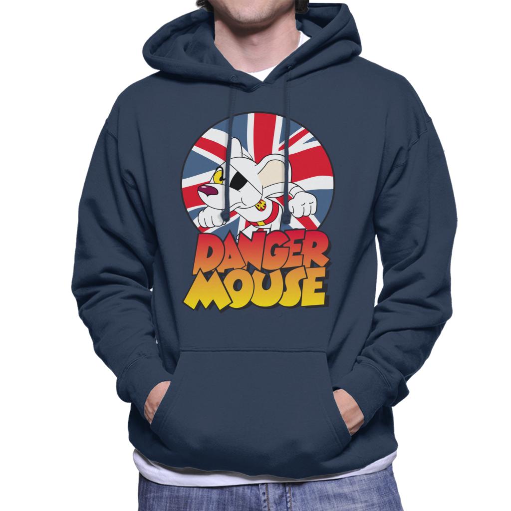 Danger Mouse Frowning Union Jack Men's Hooded Sweatshirt product image 4
