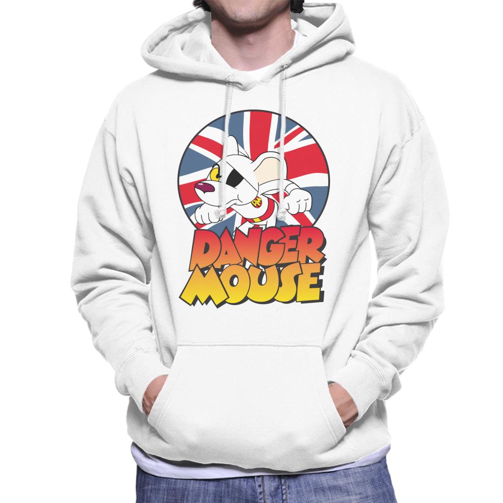 Danger Mouse Frowning Union Jack Men's Hooded Sweatshirt product image 1
