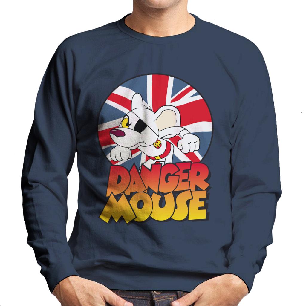 Danger Mouse Frowning Union Jack Men's Sweatshirt product image 4