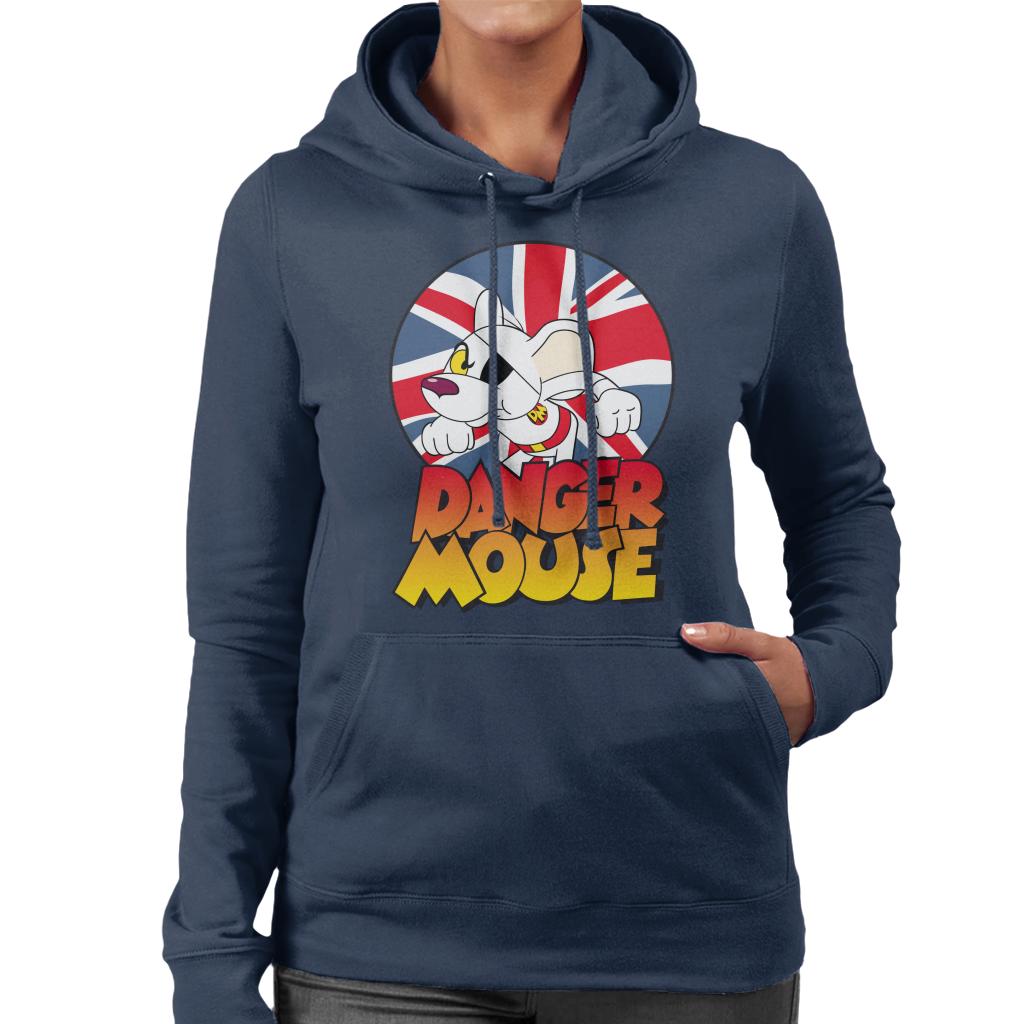 Danger Mouse Frowning Union Jack Women's Hooded Sweatshirt product image 4