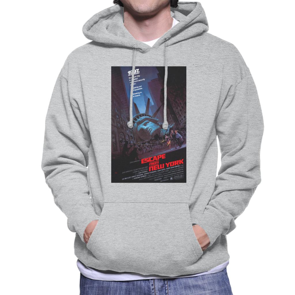Escape From New York Prison Poster Men's Hooded Sweatshirt