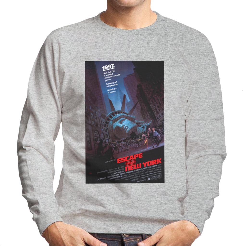Escape From New York Prison Poster Men's Sweatshirt