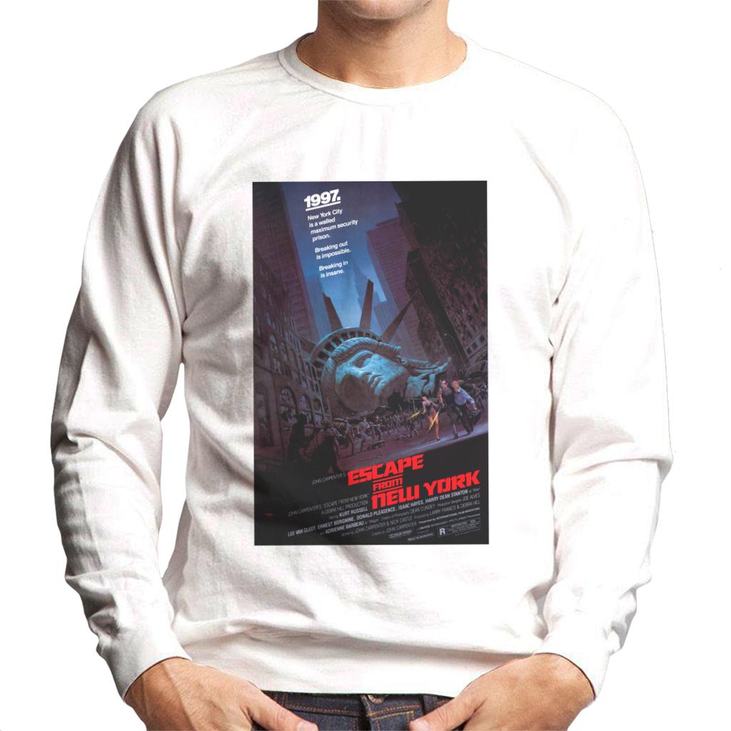 Escape From New York Prison Poster Men's Sweatshirt