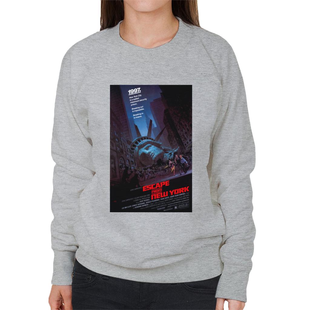 Escape From New York Prison Poster Women's Sweatshirt